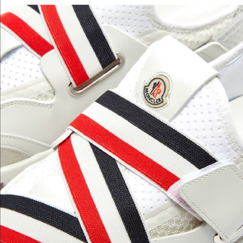 Moncler Bakary Striped Trim Chunky Sole Sneakers - Picture 4 of 5